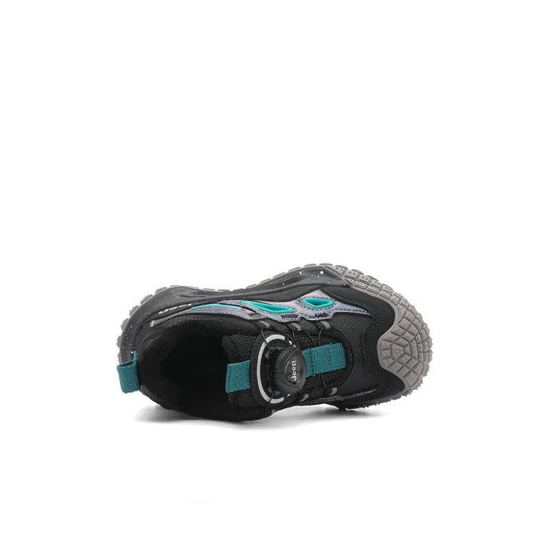 Jeep Anti Slip Wear Resistant Warm Anti Kick Low Top Kids Lifestyle Shoes Peacock Green Obsidian Black Kids'-4