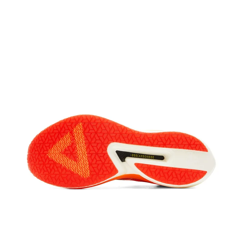 PEAK Cushioning Anti Slip And Wear Resistant Height Increasing Rebound Low Top Running Shoes Women's Red Orange-6