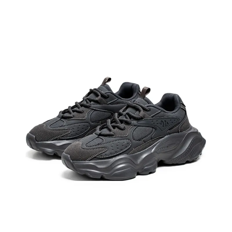 Wooden Rabbit Cushioning Anti-Slip Wear-Resistant Breathable Height Increasing Low-Top Chunky Sneakers Men's-11