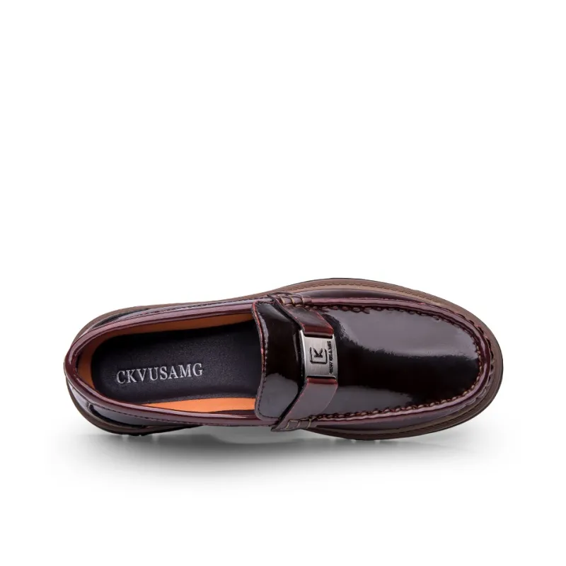 CKVUSAMG Loafers Men's Burgundy-3