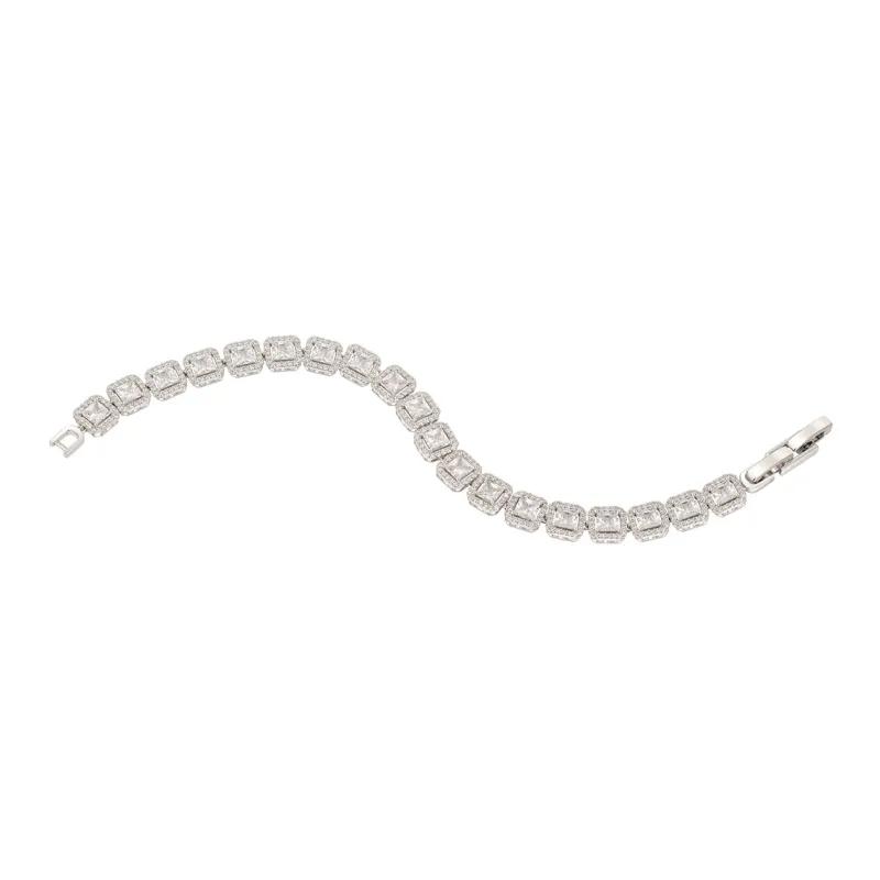 AJIDOU Alloy + Cubic Zirconia Bracelets Women's-2