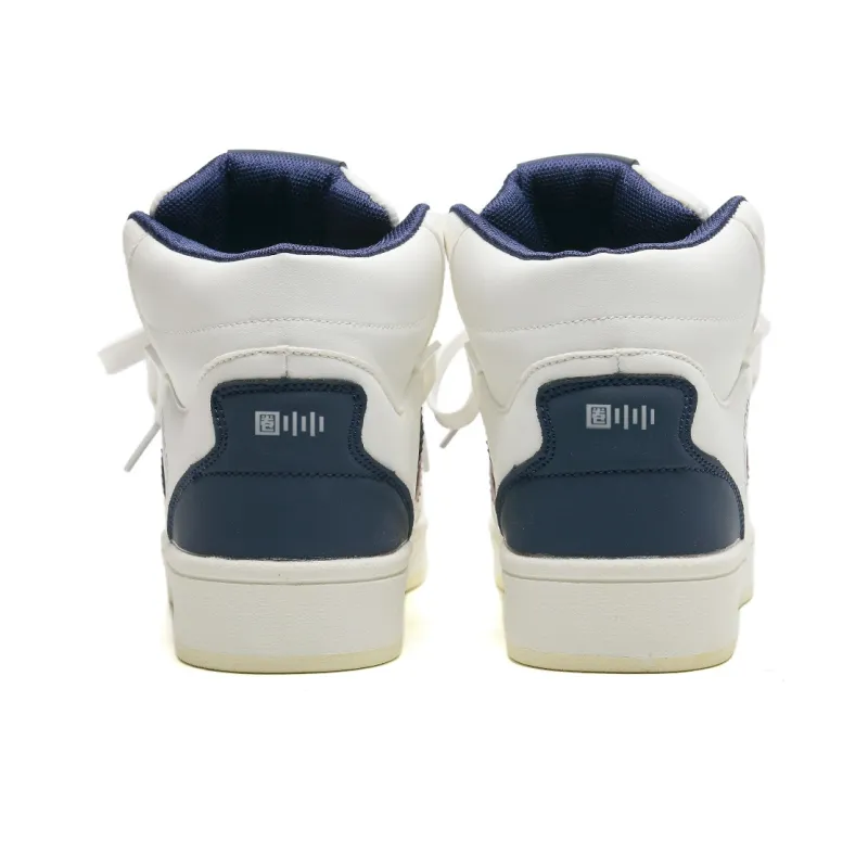 Circle Small Cushioned Anti Slip Wear Resistant Lightweight Height Increasing High Top Casual Shoes Unisex-12
