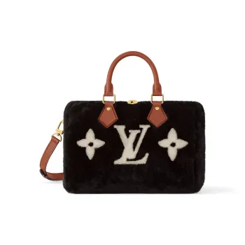 LOUIS VUITTON SKI Skiing Collection Bandoulière Shearling Shoulder Bag Crossbody Bag Handbag Women's Black