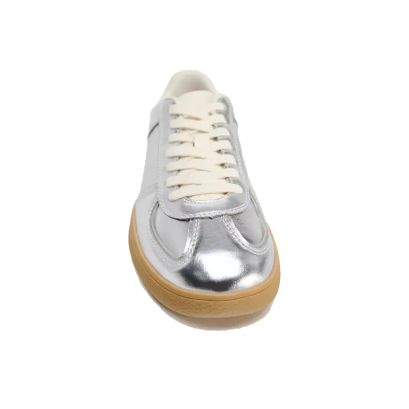 ZARA Low-Top Skateboard Shoes Women's Silver-3