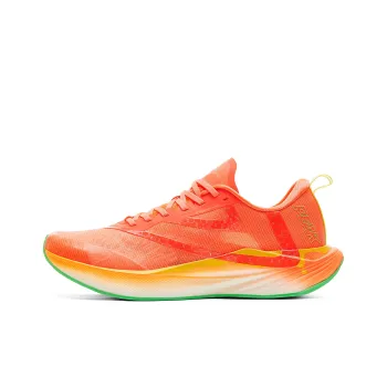 PEAK Cushioning Anti Slip Wear Resistant Coverage Rebound Anti Rollover Running Shoes Men's Neon Vibrant Orange