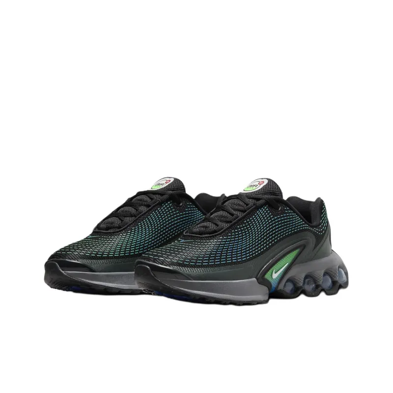 Nike Air Max Dn Anti Slip Wear Resistant Low Top Kids' Running Shoes Black Green Teenagers-2