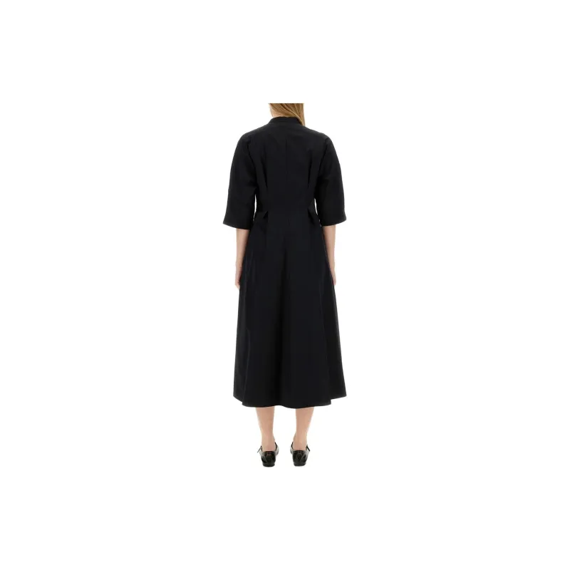 ASPESI Short Sleeved Dresses Women's Black-1