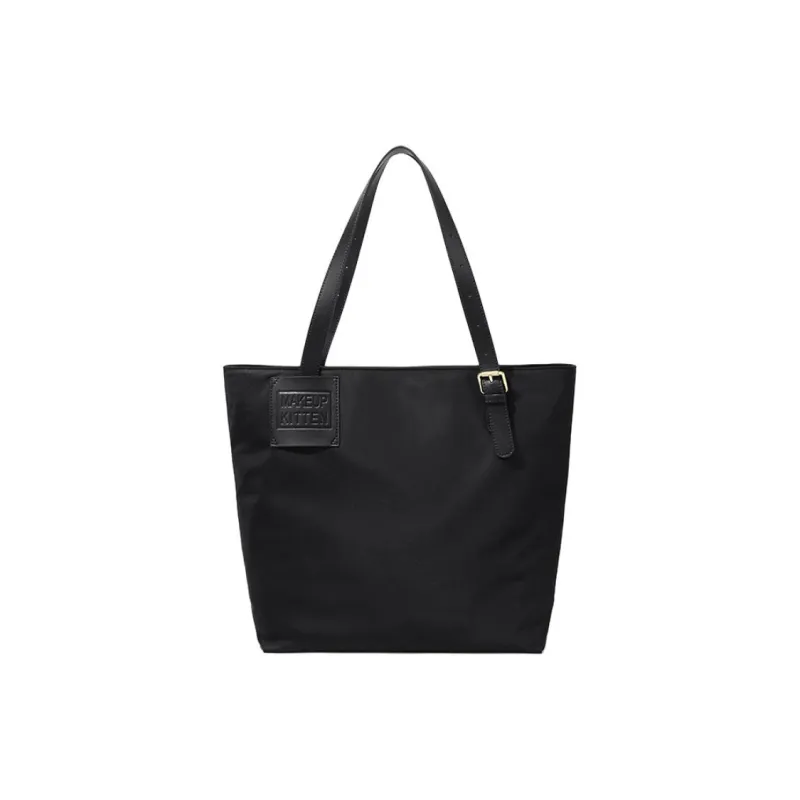 MAKEUP KITTEN Nylon Handbag Shoulder Bag Women's Black/Khaki-1