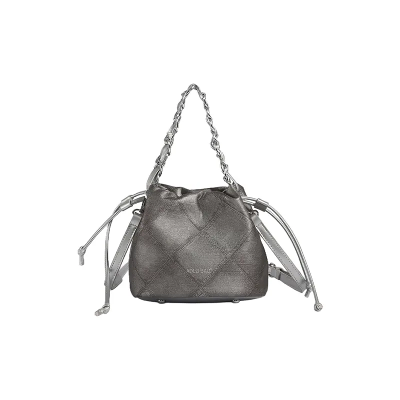 Morellybear PU Shoulder Bag, Crossbody Bag, Handbag Women's Ecru/Silver Gray/Black/Blue-2
