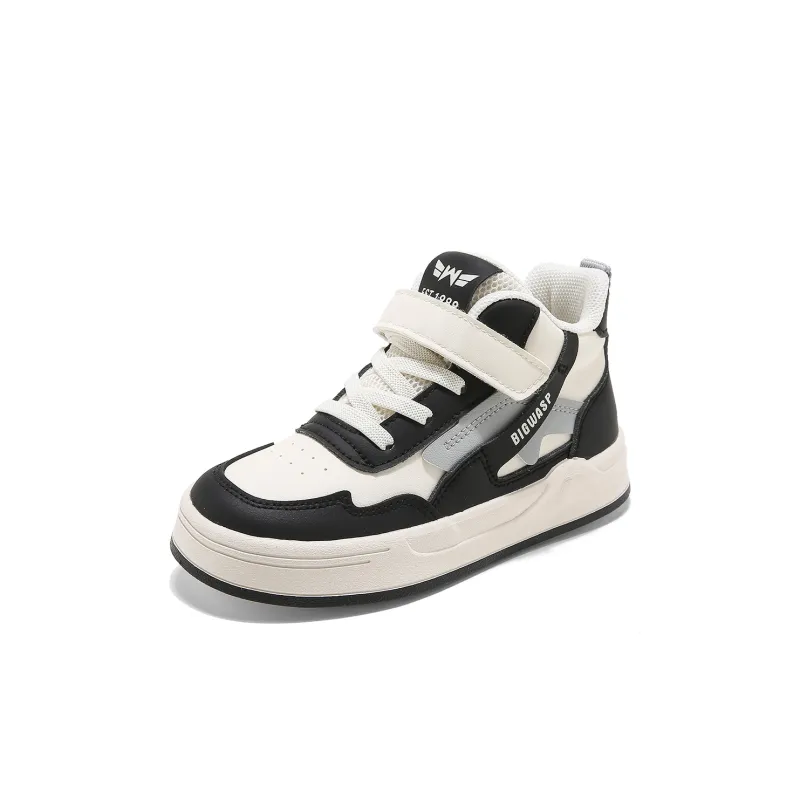 BIG WASP Slip Resistant Cushioning Wear Resistant High Top Kids' Skateboarding Shoes Kids'-8