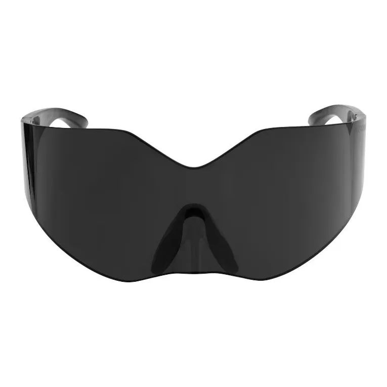 Balenciaga Injection Molded Nylon Irregular Shape Sunglasses Women's Black-1