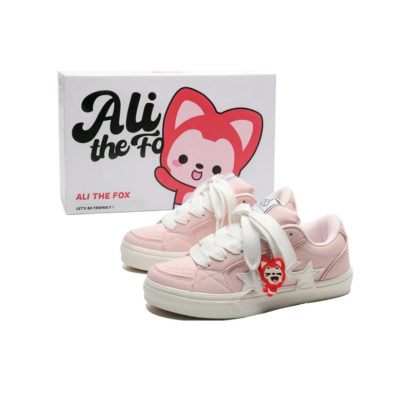 ALI THE FOX Slip Resistant Cushioning Abrasion Resistant Lightweight Breathable Low Top Skateboard Shoes Unisex-5