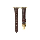 Dark Brown with Gold-Tone Lock