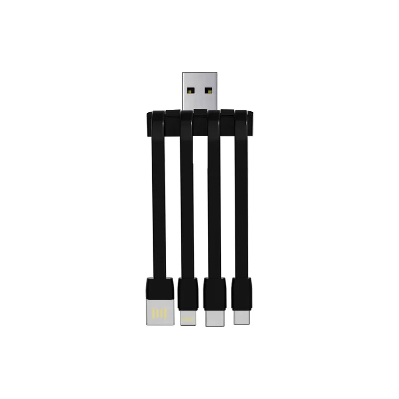 Niurui 1 to 4 Cable Approx. 9cm All in one Built in Cable Power Bank With Spare Cable-1