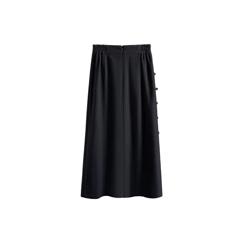 Cypress House Casual Long Skirt Women's Black-1