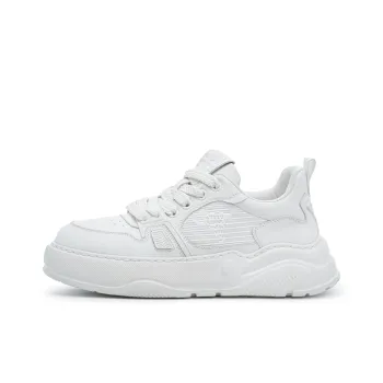BULLKVIE Low Top Skateboard Shoes Men's White