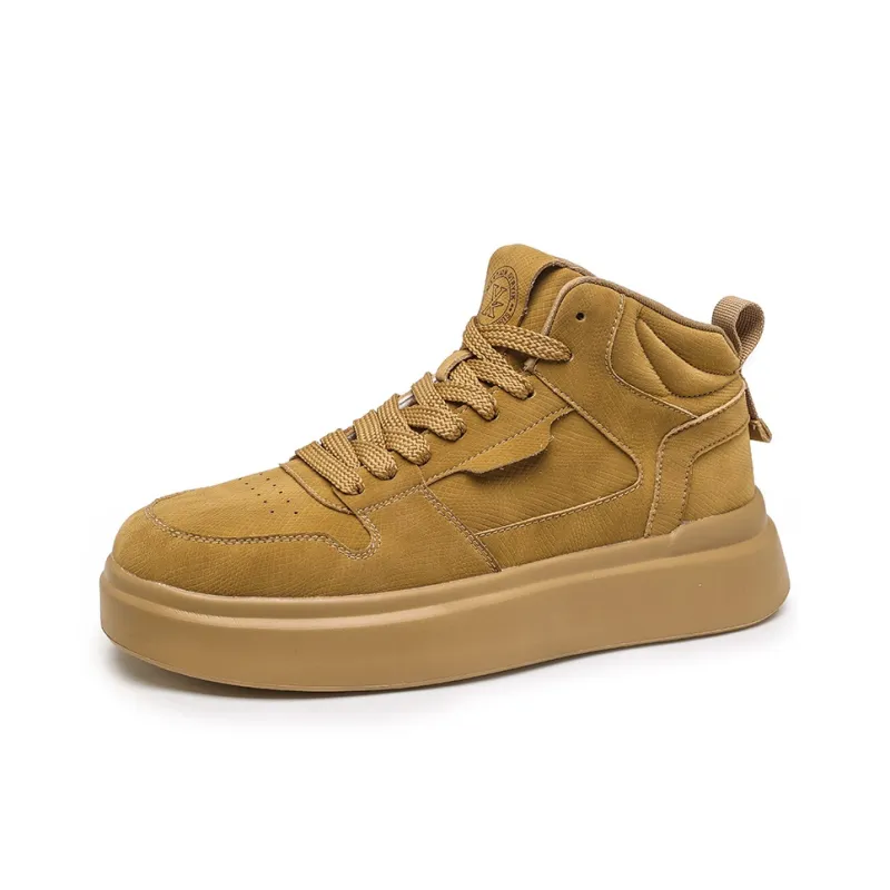 X-ZONE Anti-Slip And Wear-Resistant Height Increasing Mid-Top Skateboard Shoes Men's-7