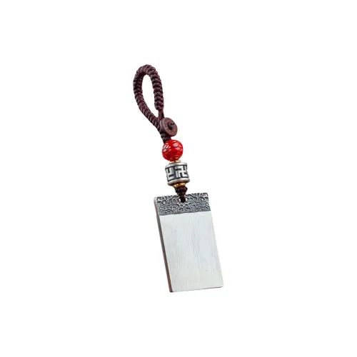 AQI 999 Fine Silver Sterling Silver Keychain Unisex