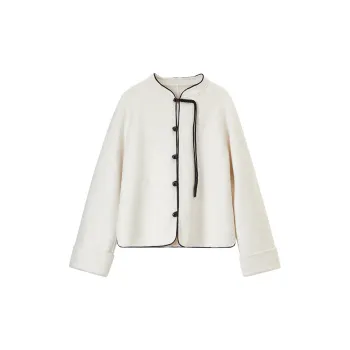 SENTUBILA Coats Women's Antique Porcelain White