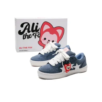 ALI THE FOX Slip Resistant Cushioning Abrasion Resistant Lightweight Breathable Low Top Skateboard Shoes Unisex