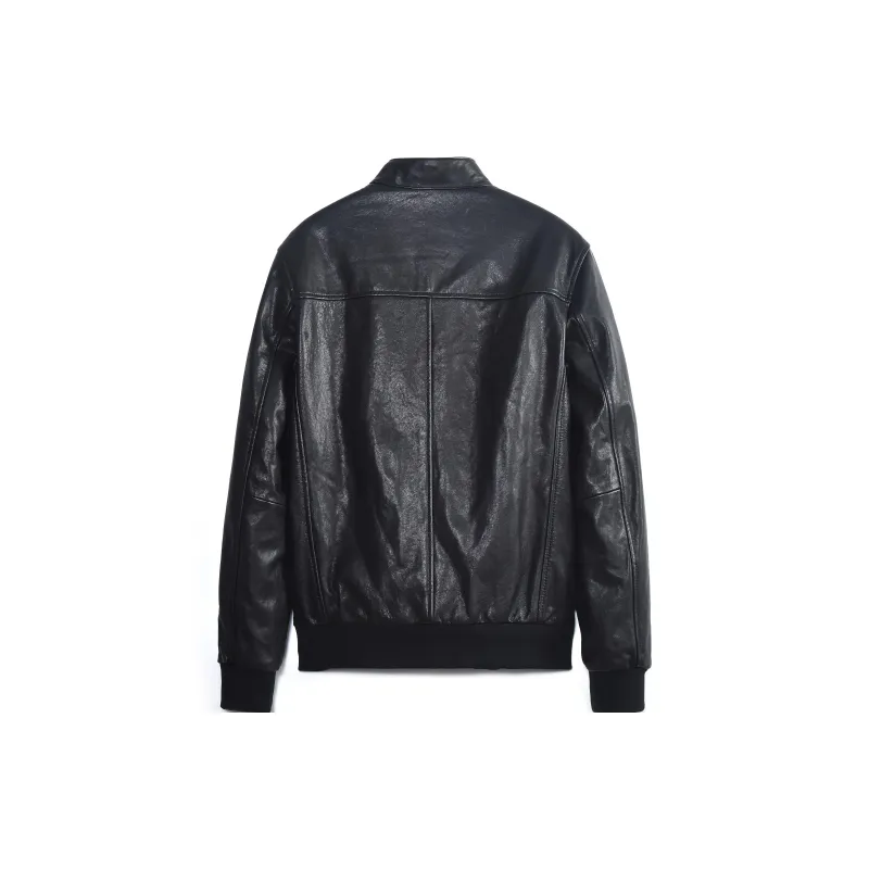 MCS Leather Jackets Men Black-1