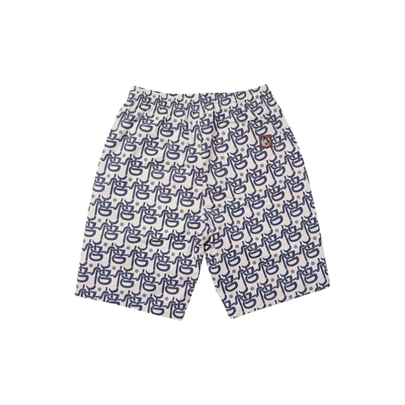 WOOKONG Casual Shorts Unisex Polka Dot Print-1