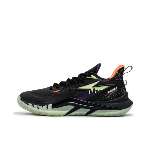 361° LIGHT UP PRM Cushioning Anti Slip And Wear Resistant Low Top Basketball Shoes Men's Obsidian Black
