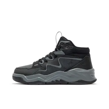 361° Coverage Thermal Slip Resistant High Top Skateboard Shoes Men's Black Gray