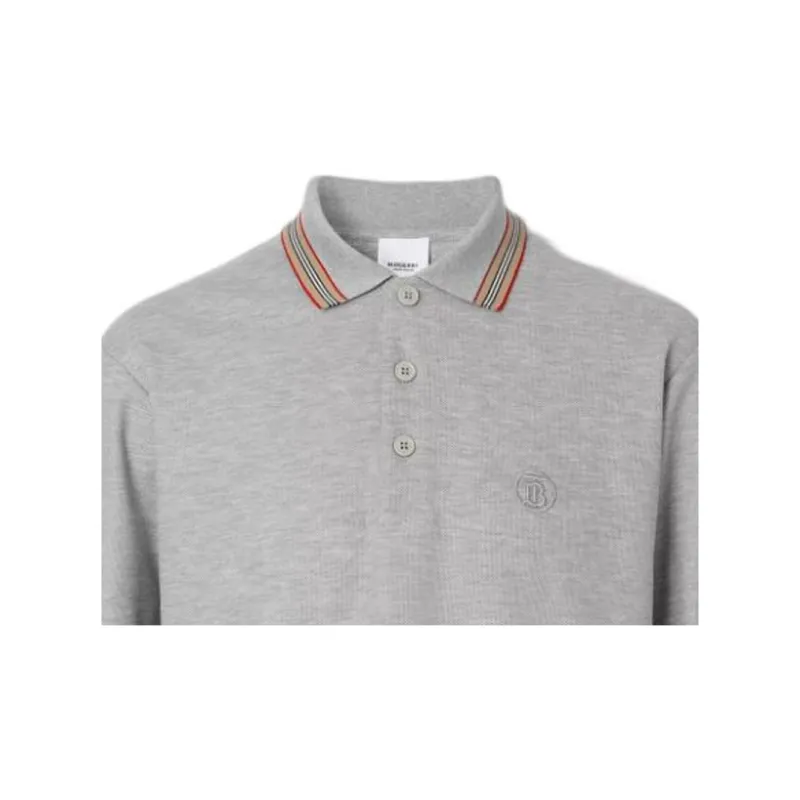 Burberry FW22 Polo Shirt Men's Gray-5