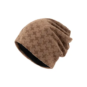 BKCXZICE Polar Fleece Large Head Circumference Versatile Sports Beanie Men's