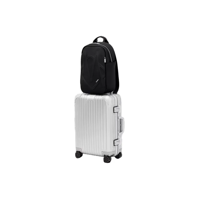 RIMOWA Recycled Nylon Backpack Medium Size Unisex Black-3