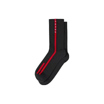 PRADA Mid-Calf Socks Men's 1 Pack Black