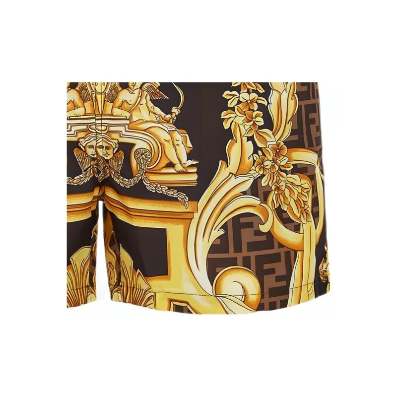 FENDI x VERSACE FENDI X VERSACE Casual Shorts Men's Black-4