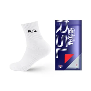 RSL Mid Calf Socks Unisex 3 Pack/6 Pack Knee High Socks White
