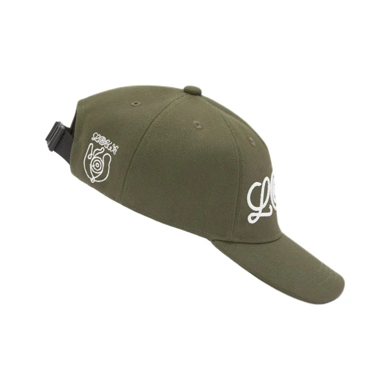 LOEWE Cotton Baseball Caps Men's Green-1