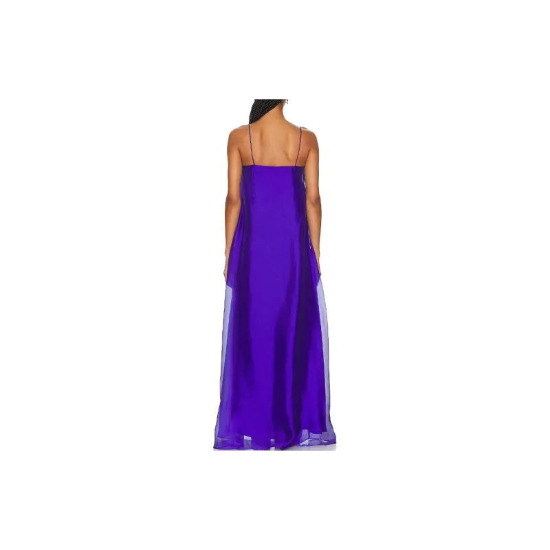 Staud Slip Dresses Women's Purple-1