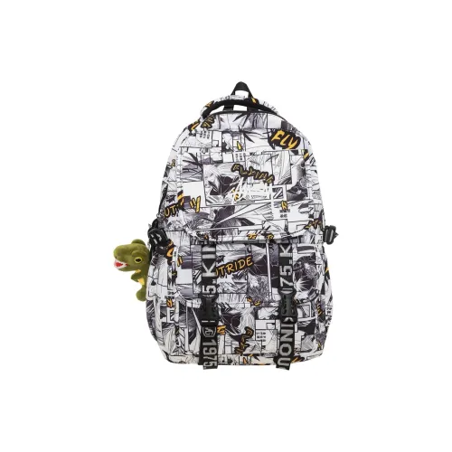 Cwatcun Nylon Backpack Unisex Yellow/Multicolor/Khaki/Green