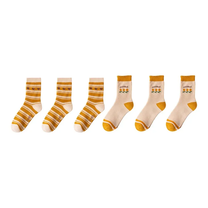 YUZHAOLIN Mid Calf Socks Women's Combo Set-20