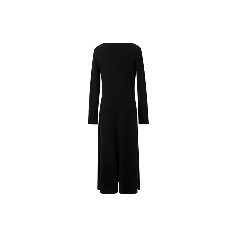 3COLOUR Long Sleeved Dress Women's Classic Black-1