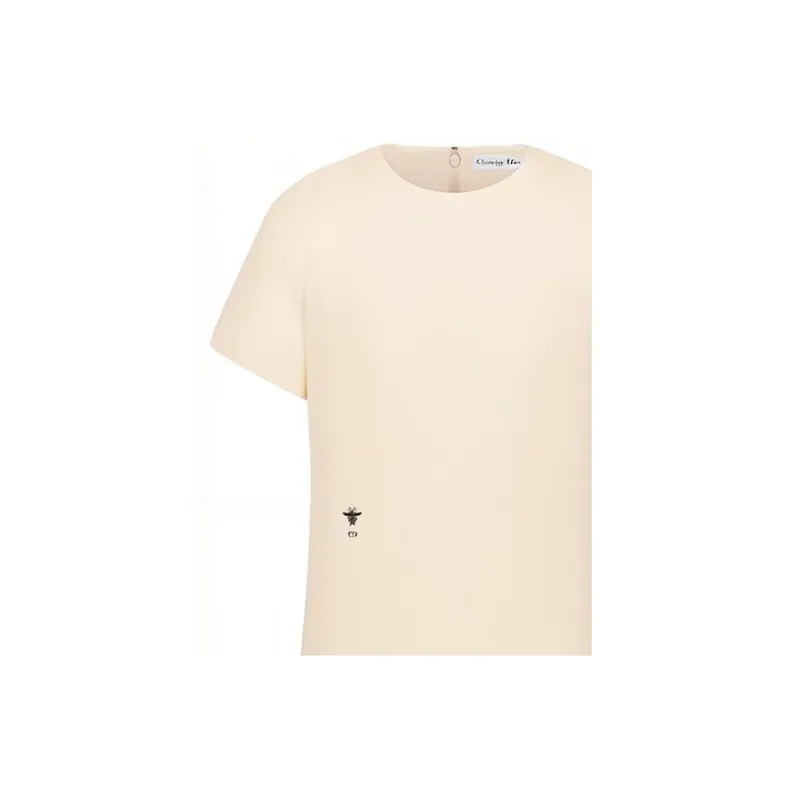 DIOR 30 Montaigne SS23 Short Sleeved Dress Women's Beige-4
