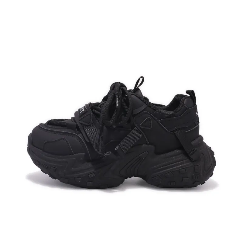 SNXR Anti-Slip Wear-Resistant Waterproof And Breathable Low-Top Chunky Sneakers Women's Beige-123