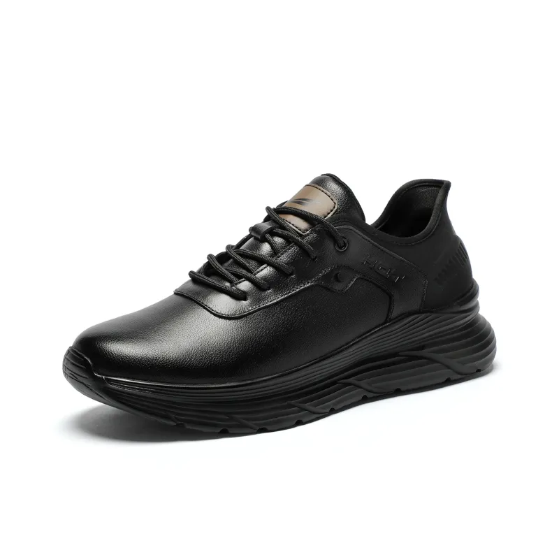 RED DRAGONFLY Flat Shoes Wear resistant And Lightweight Low Top Casual Shoes Men's Black-0