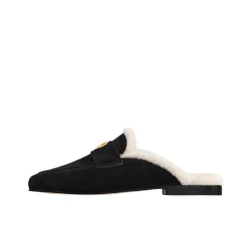 LOUIS VUITTON Wrap toe Slippers Women's Black