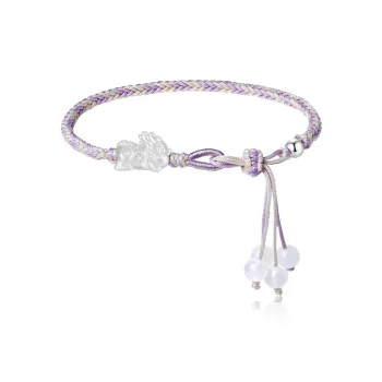 WANLIACC S999 Fine Silver Auspicious Auspicious Animal Hand Rope Women's