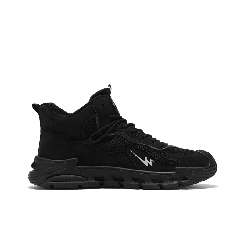 Binary Mid Top Skateboard Shoes Men's Black-1