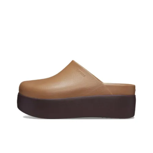 Crocs Wrap-toe Slippers Women's Dark Brown