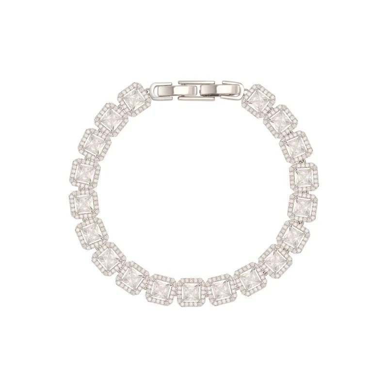 AJIDOU Alloy + Cubic Zirconia Bracelets Women's-0
