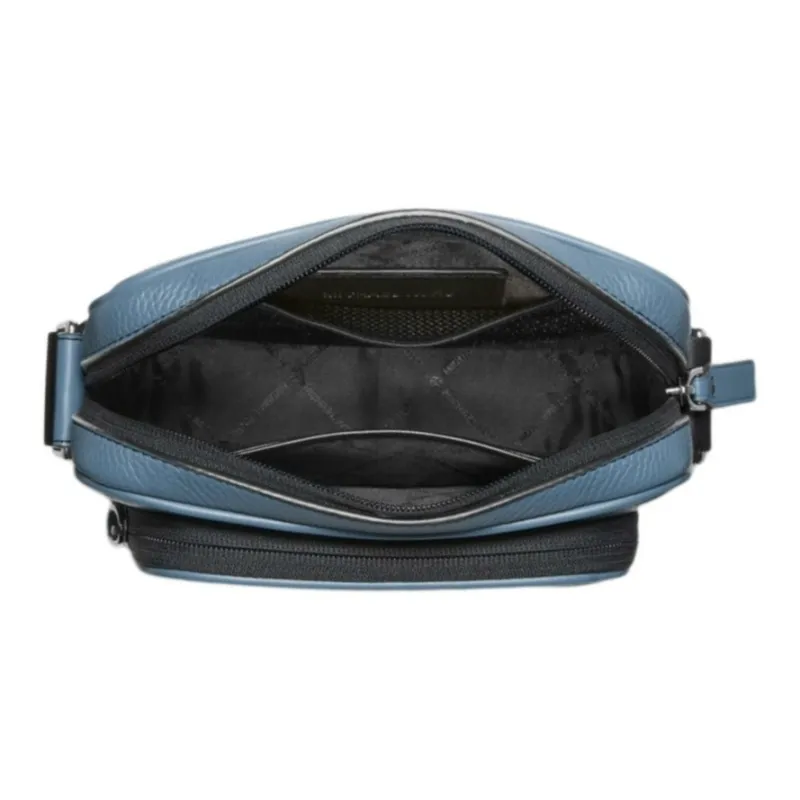 MICHAEL KORS MK Cooper Cow Leather Camera Bag Coin Purse Shoulder Bag Crossbody Bag Men's Blue-2