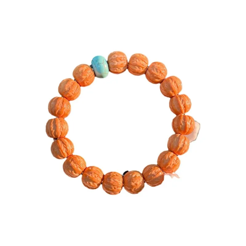 Red All Year Round Monkey Head Walnut Bracelets Unisex-0
