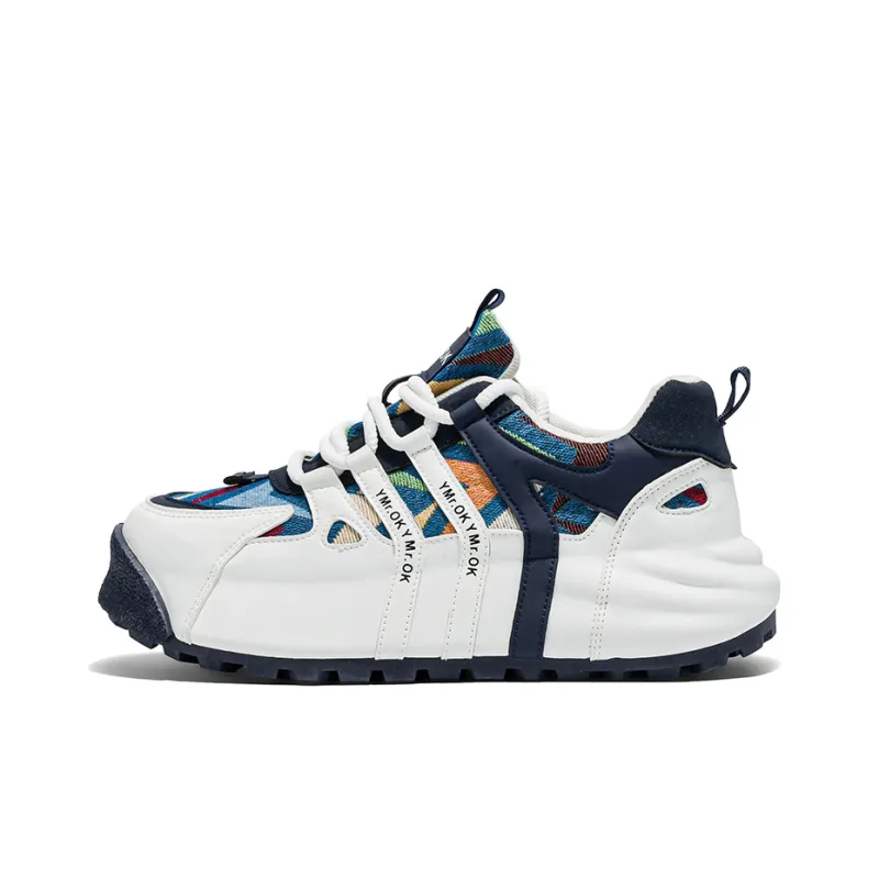 Wooden Rabbit Cushioning, Slip Resistant, Abrasion Resistant, Height Increasing Low Top Casual Shoes Men's-5
